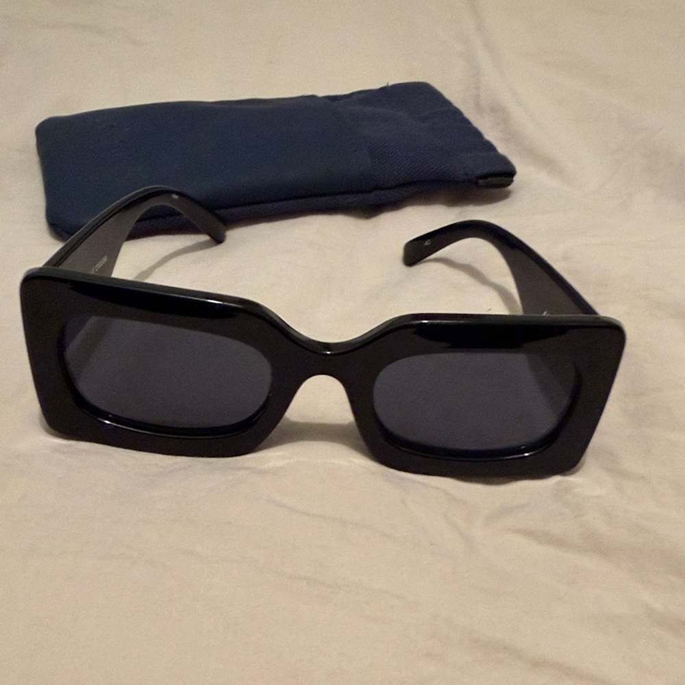 Lespecs Oh Damn Rectangular Black Sunglasses - image 5